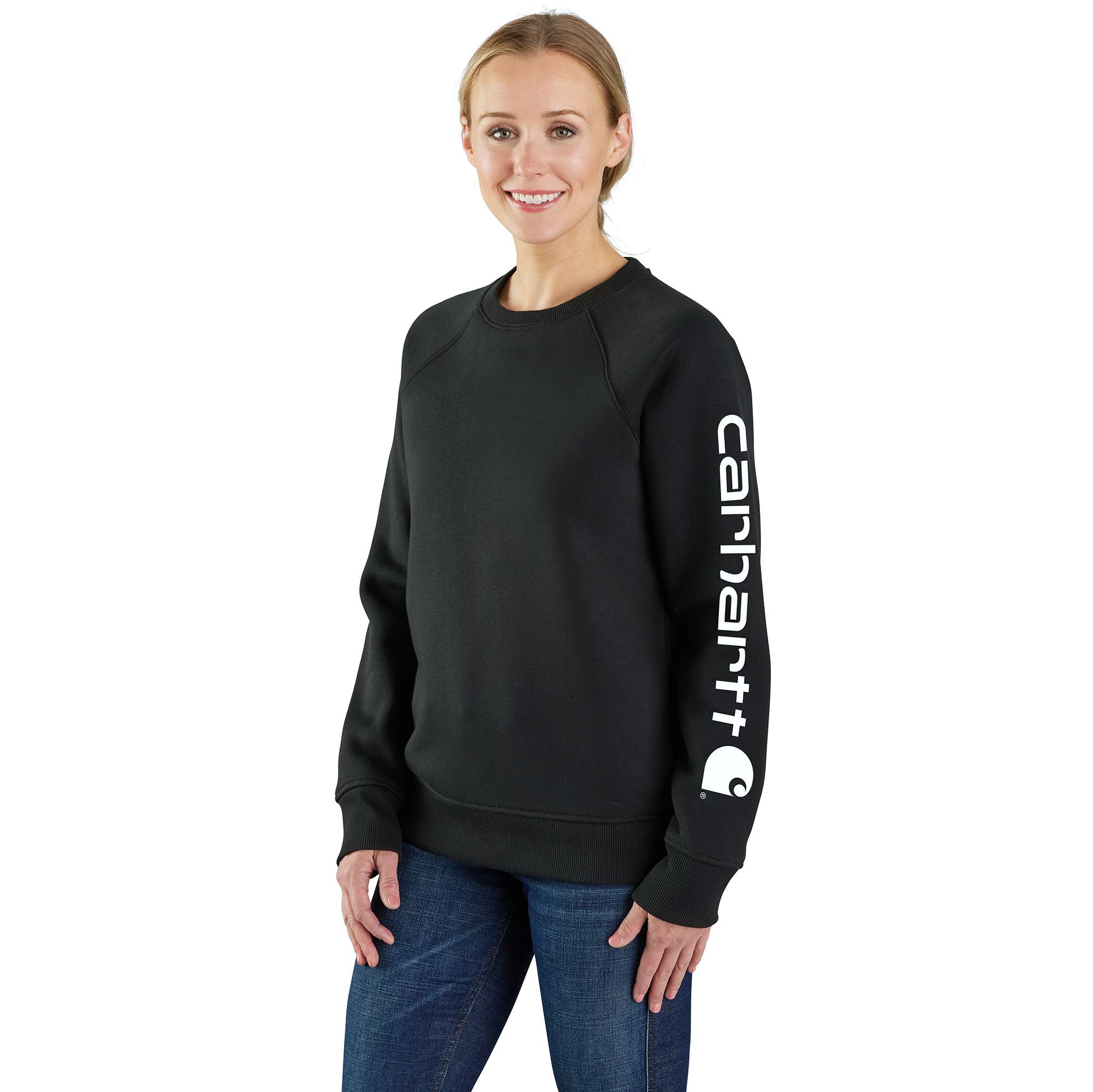 Additional thumbnail 1 of Women's Relaxed Fit Midweight Graphic Crewneck Sweatshirt