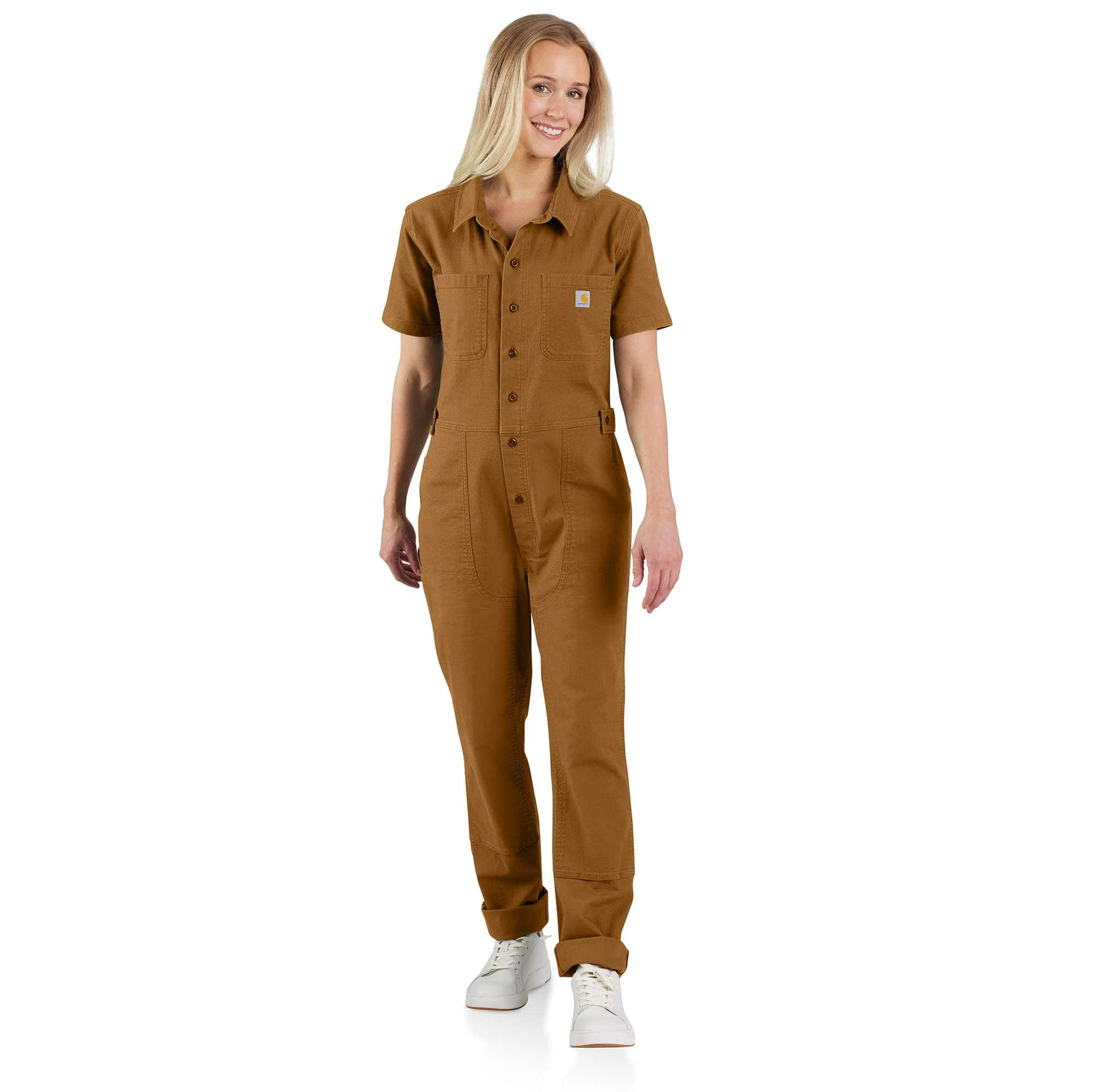 Additional thumbnail 1 of Women's Short-Sleeve Coverall - Relaxed Fit - Rugged Flex® - Canvas