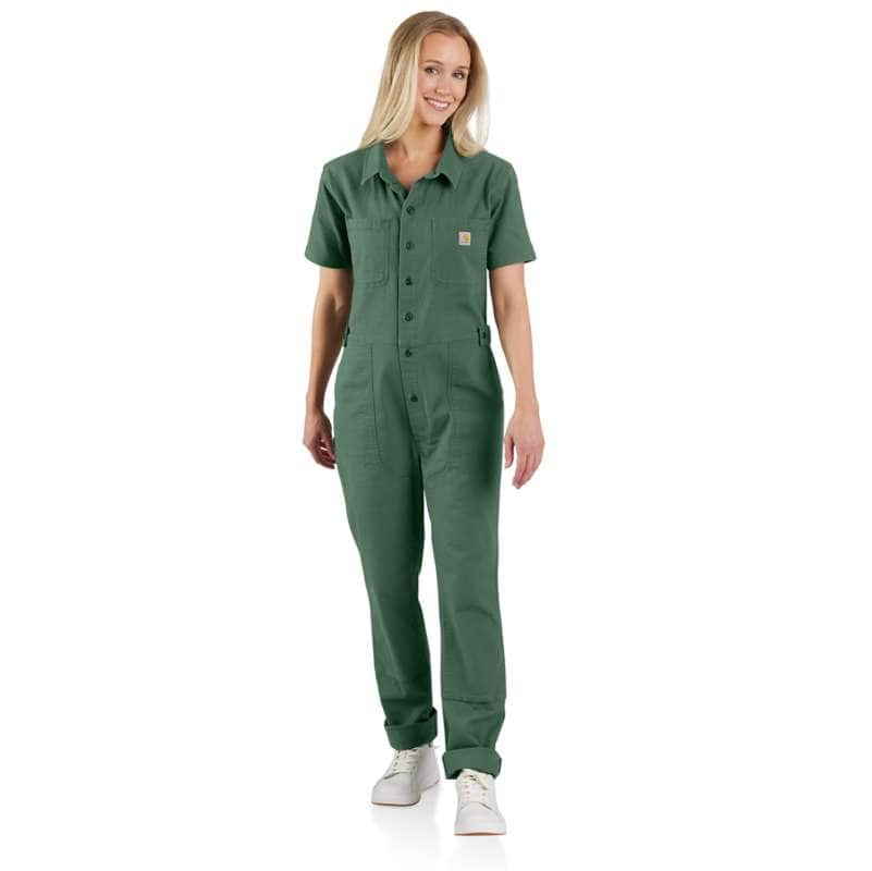 Women's Work Overall - Loose Fit - Canvas - Rugged Flex® - Double Knee