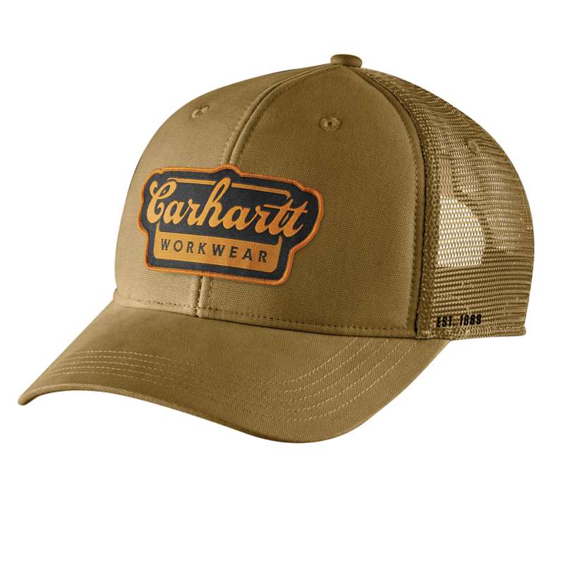Carhartt  Golden Grass Rugged Flex® Twill Mesh-Back Script Patch Cap