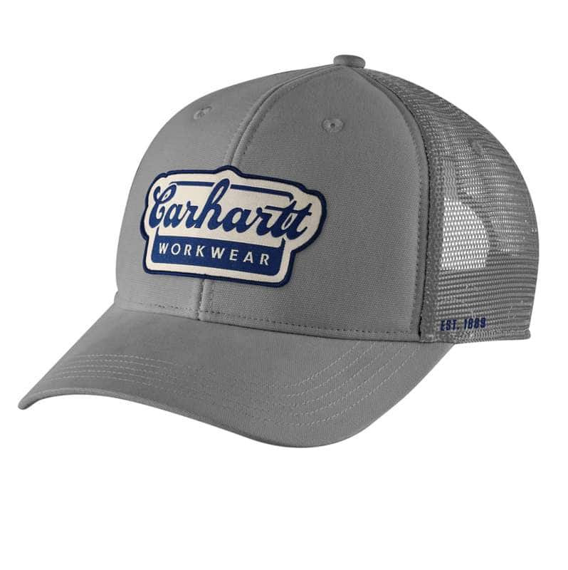 Carhartt  Steel Rugged Flex® Twill Mesh-Back Script Patch Cap