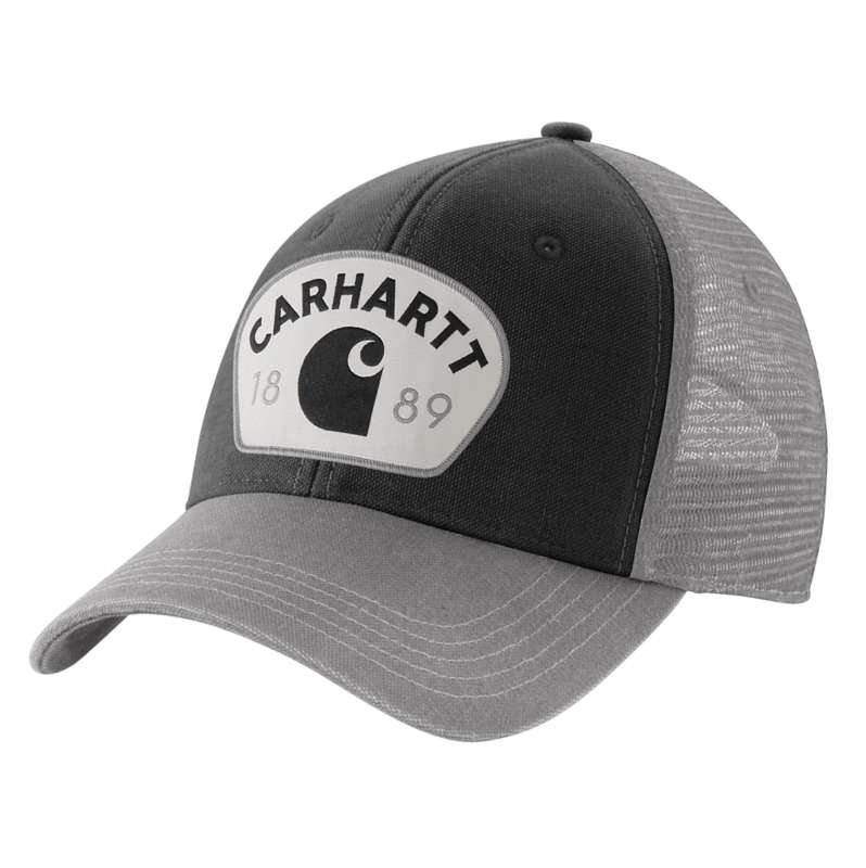 Carhartt  Asphalt Canvas Mesh Back 1889 Patch Cap