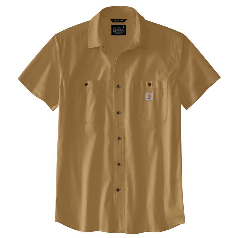 Carhartt  Shaded Beach Rugged Flex® Relaxed Fit Lightweight Short-Sleeve Plaid Shirt
