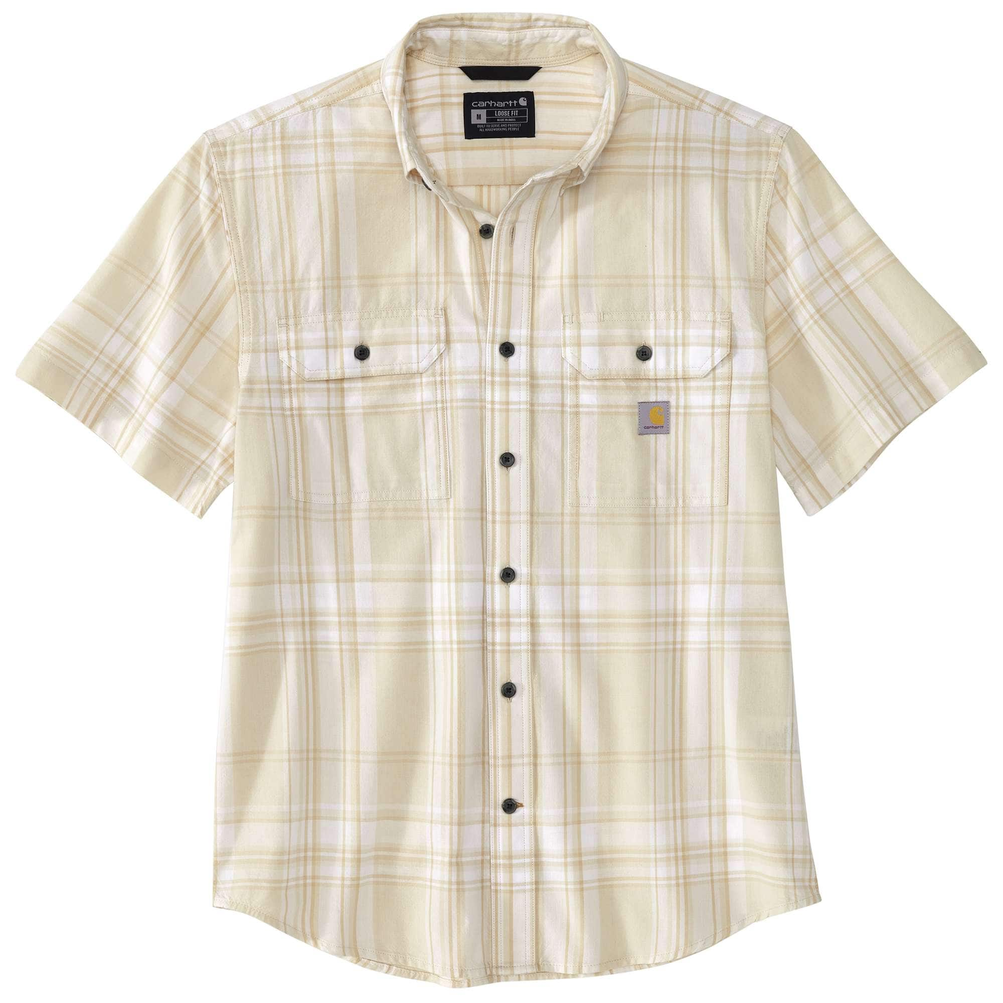 Additional thumbnail 1 of Loose Fit Midweight Short-Sleeve Plaid Shirt