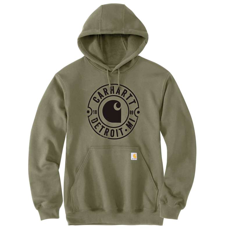 Carhartt  Dusty Olive Loose Fit Midweight Hooded Detroit Sweatshirt