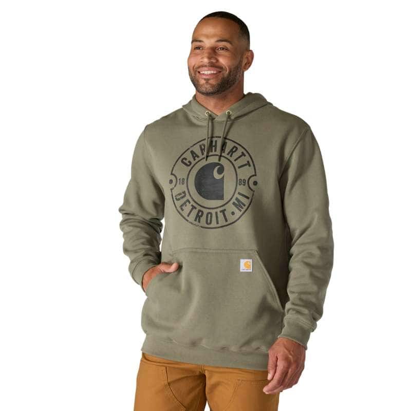 Loose Fit Midweight Full-Zip Sweatshirt