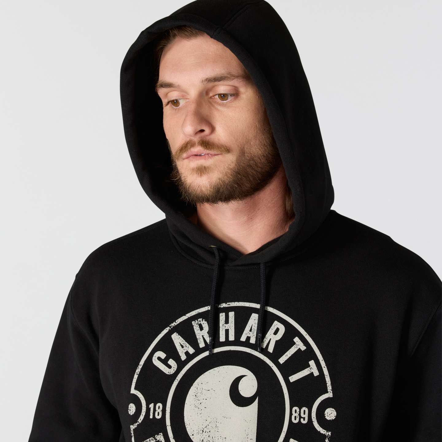 Мужской свитшот Carhartt Marquette Detroit, цвет: Чёрный — фото 2
