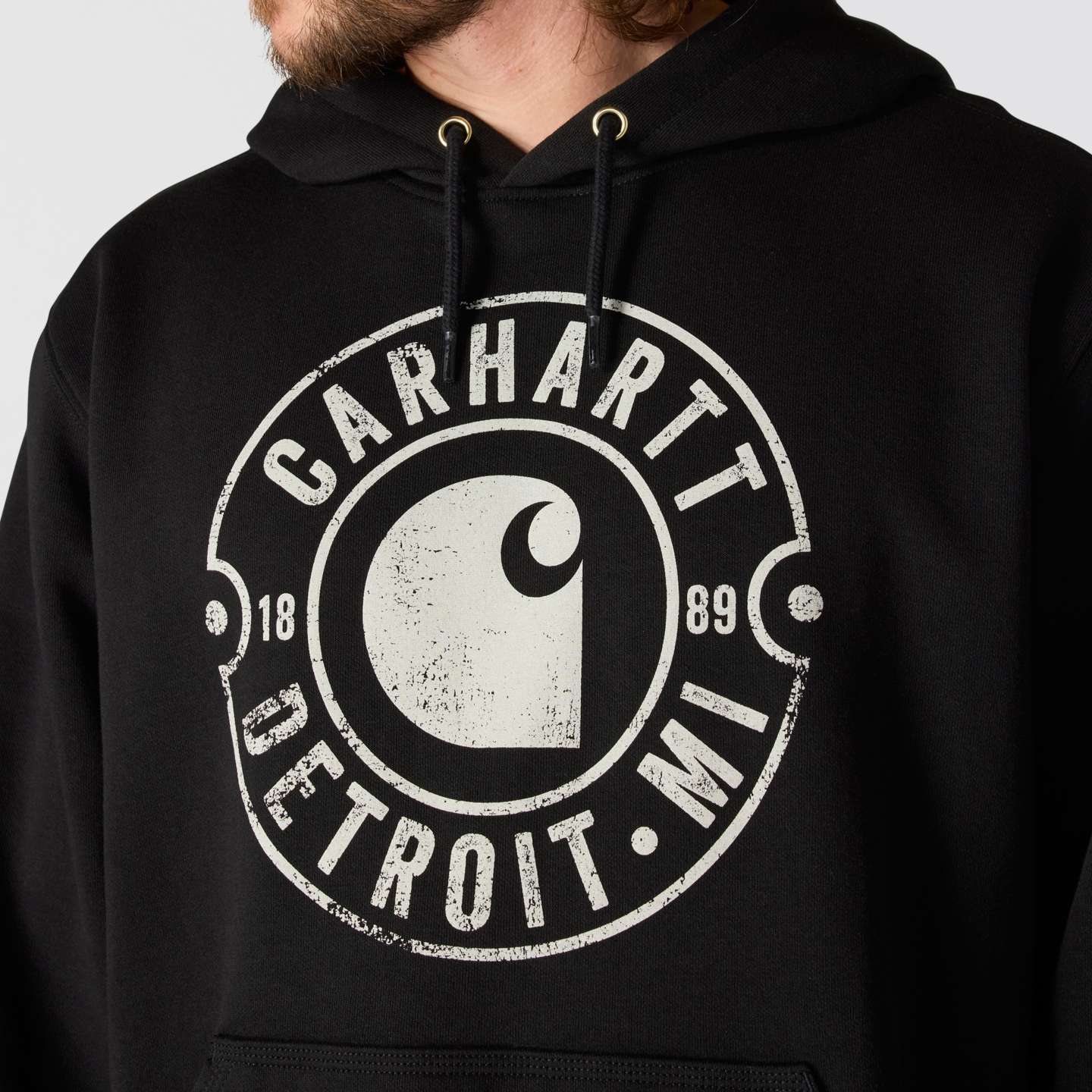 Мужской свитшот Carhartt Marquette Detroit, цвет: Чёрный — фото 6