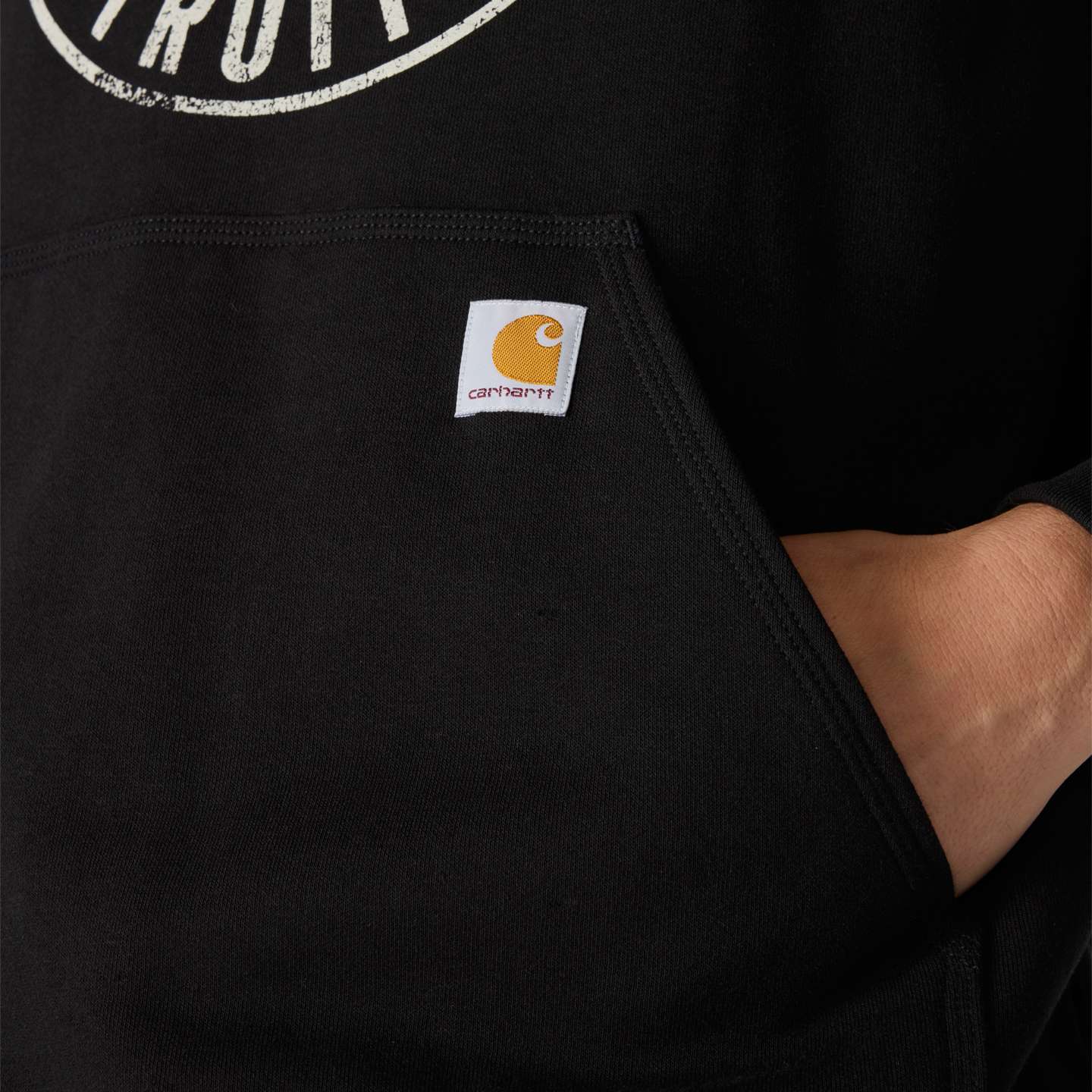 Мужской свитшот Carhartt Marquette Detroit, цвет: Чёрный — фото 5