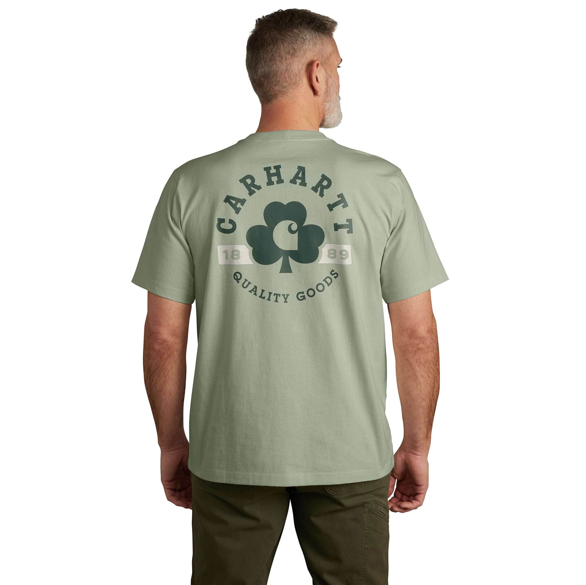 Additional thumbnail 1 of Relaxed Fit Heavyweight Short-Sleeve Pocket Shamrock Graphic T-Shirt