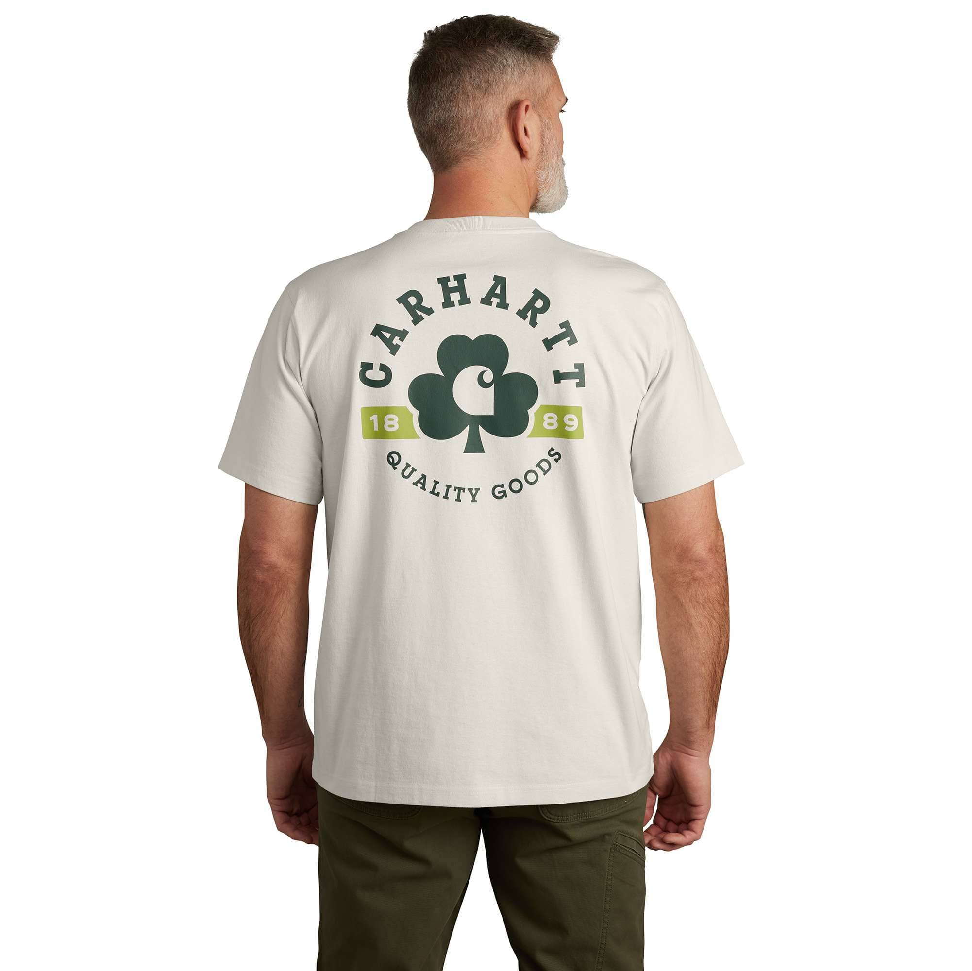 Additional thumbnail 1 of Relaxed Fit Heavyweight Short-Sleeve Pocket Shamrock Graphic T-Shirt