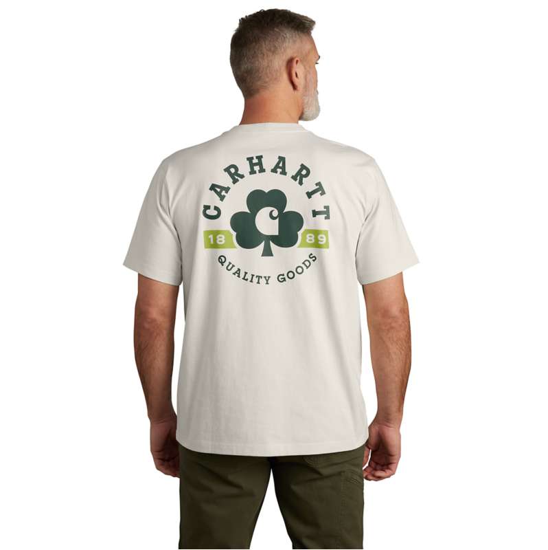 Carhartt  Malt Relaxed Fit Heavyweight Short-Sleeve Pocket Shamrock Graphic T-Shirt