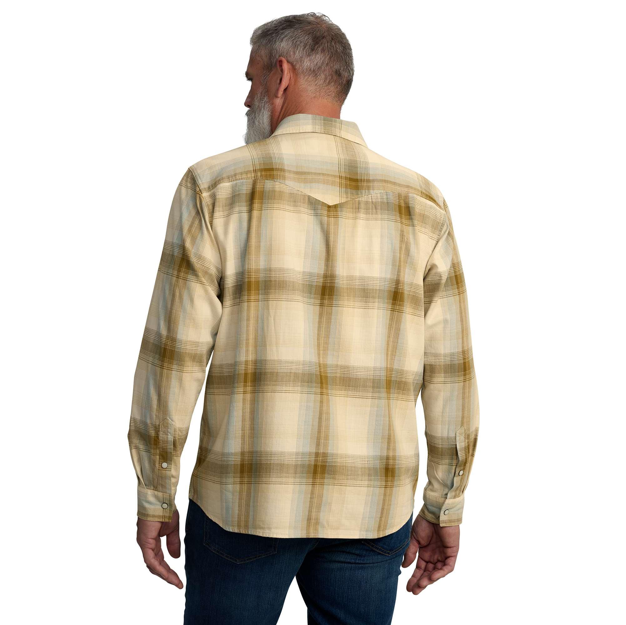 Additional thumbnail 2 of Montana Rugged Flex™ Relaxed Fit Lightweight Long-Sleeve Snap-Front Plaid Shirt