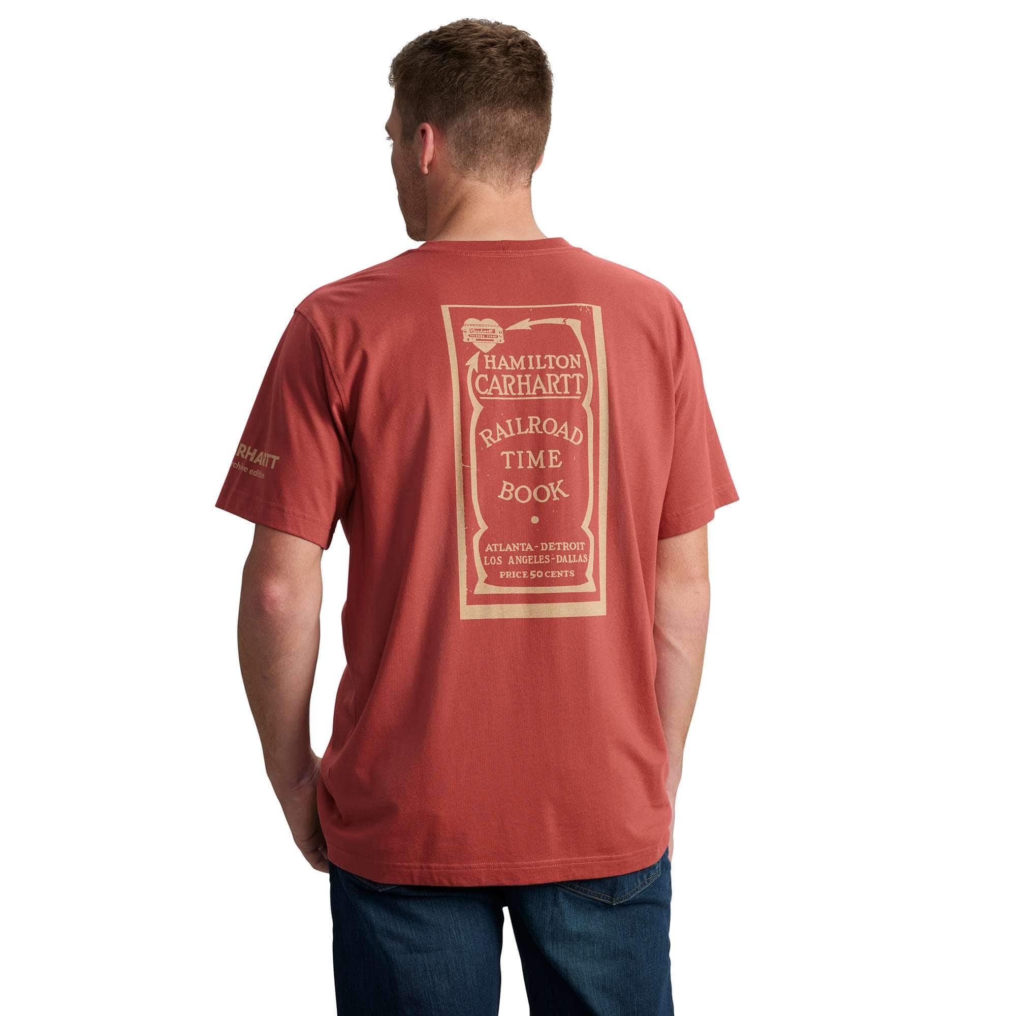 Additional thumbnail 1 of Relaxed Fit Lightweight Short-Sleeve Pocket Railroad Graphic T-Shirt