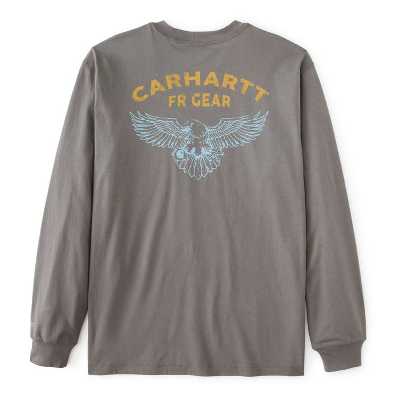 Carhartt  Mud Gray FR Force Irvine Loose LS Eagle T-Shirt