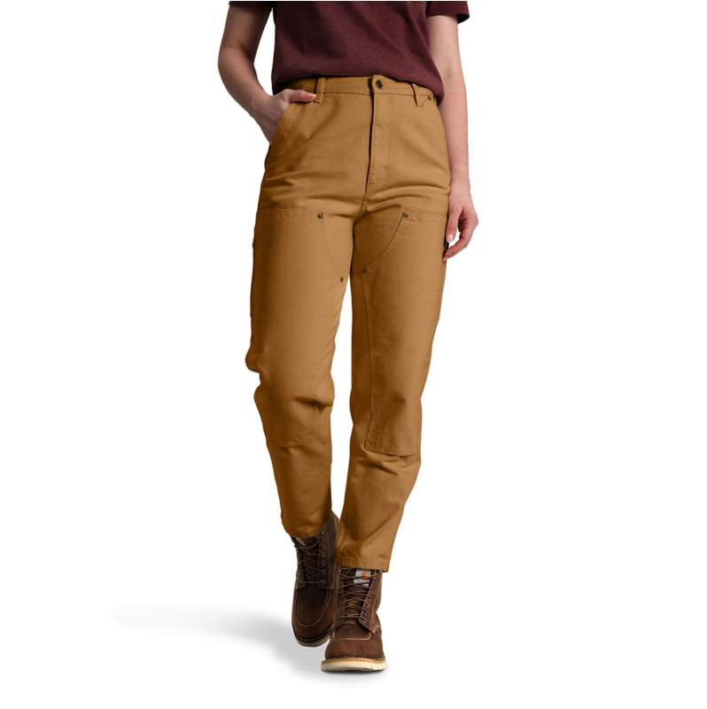 Carhartt  Carhartt Brown Women's Vintage Fit High Rise Duck Double-Front Pant