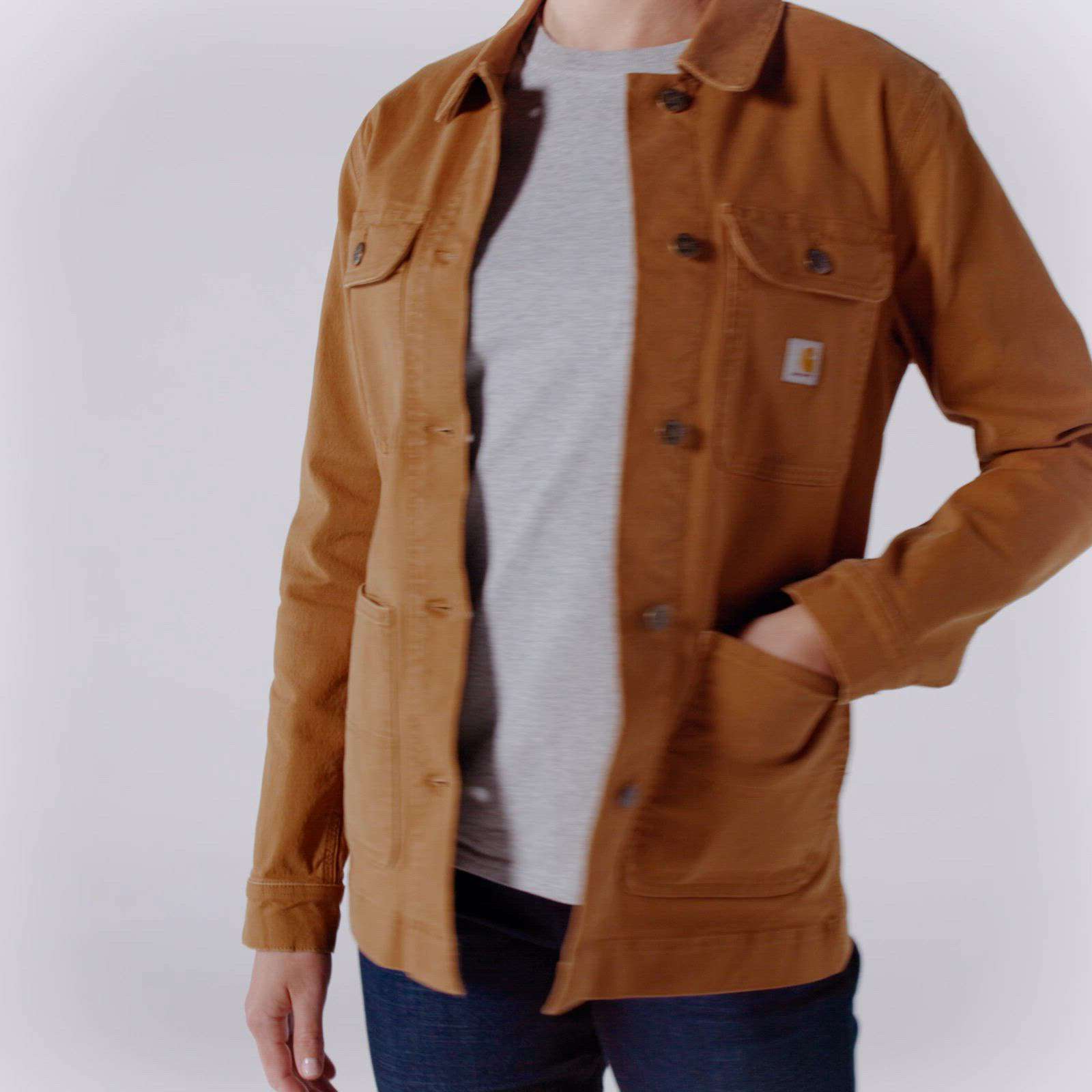 Additional thumbnail 2 of Women's Rugged Flex® Loose Fit Canvas Chore Coat - 1 Warm Rating