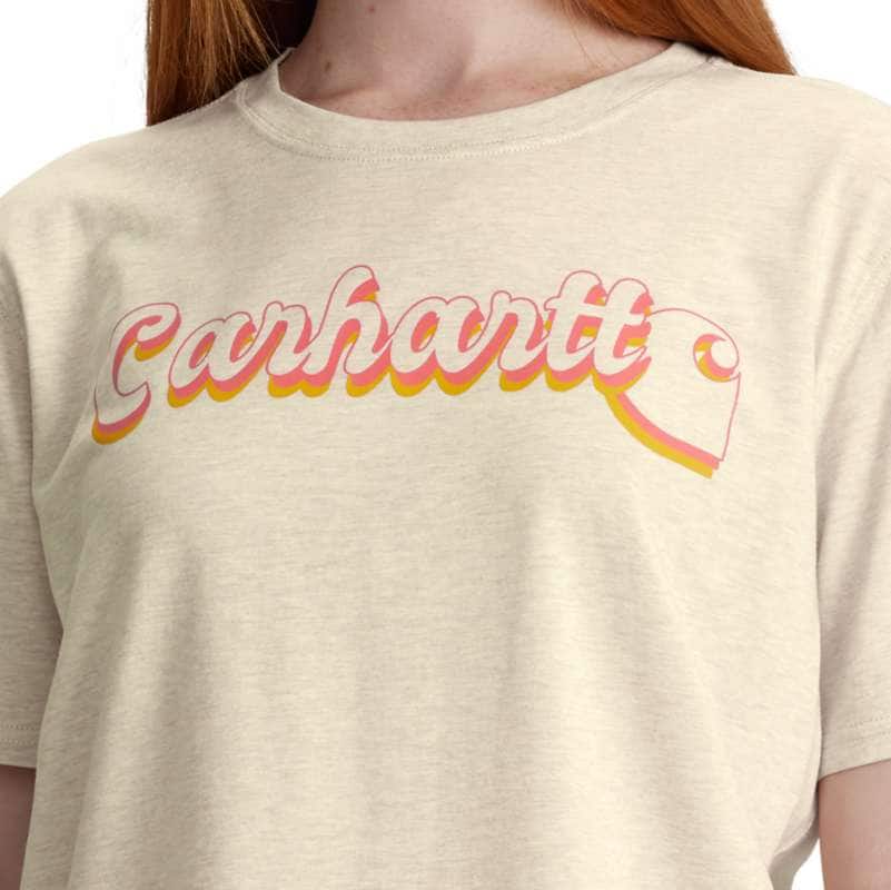 Women's Relaxed Fit Midweight Logo Sleeve Graphic Hoodie