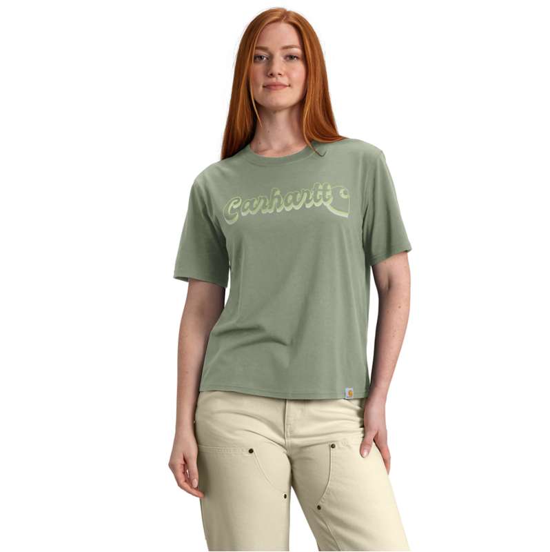 Carhartt  Sage Women's TENCEL™ Fiber Series Loose Fit Short-Sleeve Script Graphic T-Shirt