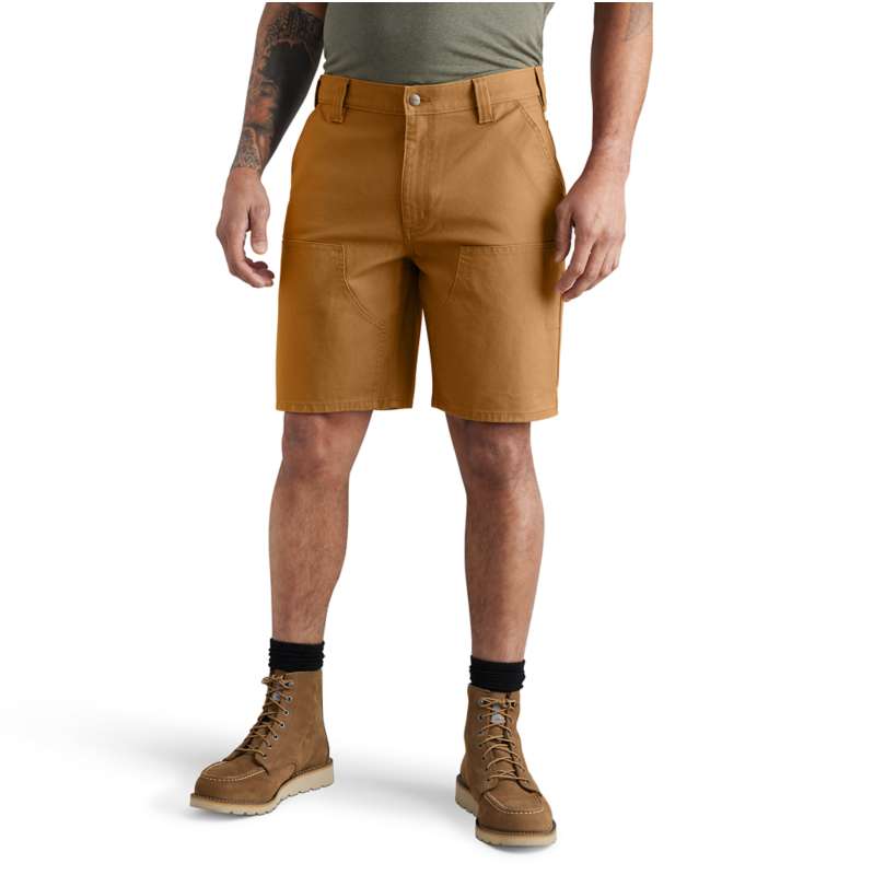 Carhartt  Carhartt Brown Rugged Flex® Relaxed Fit Duck Double-Front Utility Work Short