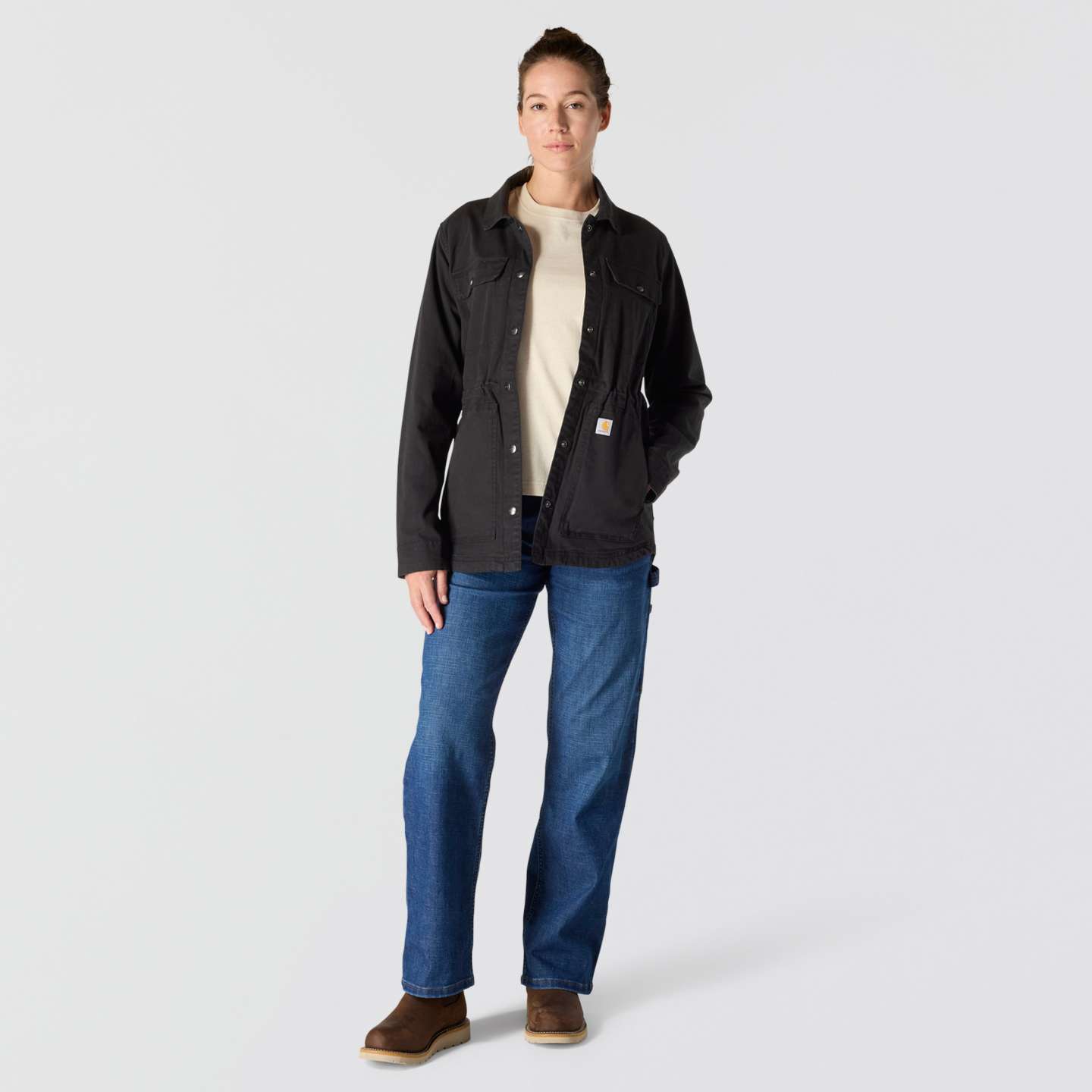 Женское пальто Carhartt Tencel™ Fiber Series Canvas, цвет: Чёрный — фото 4