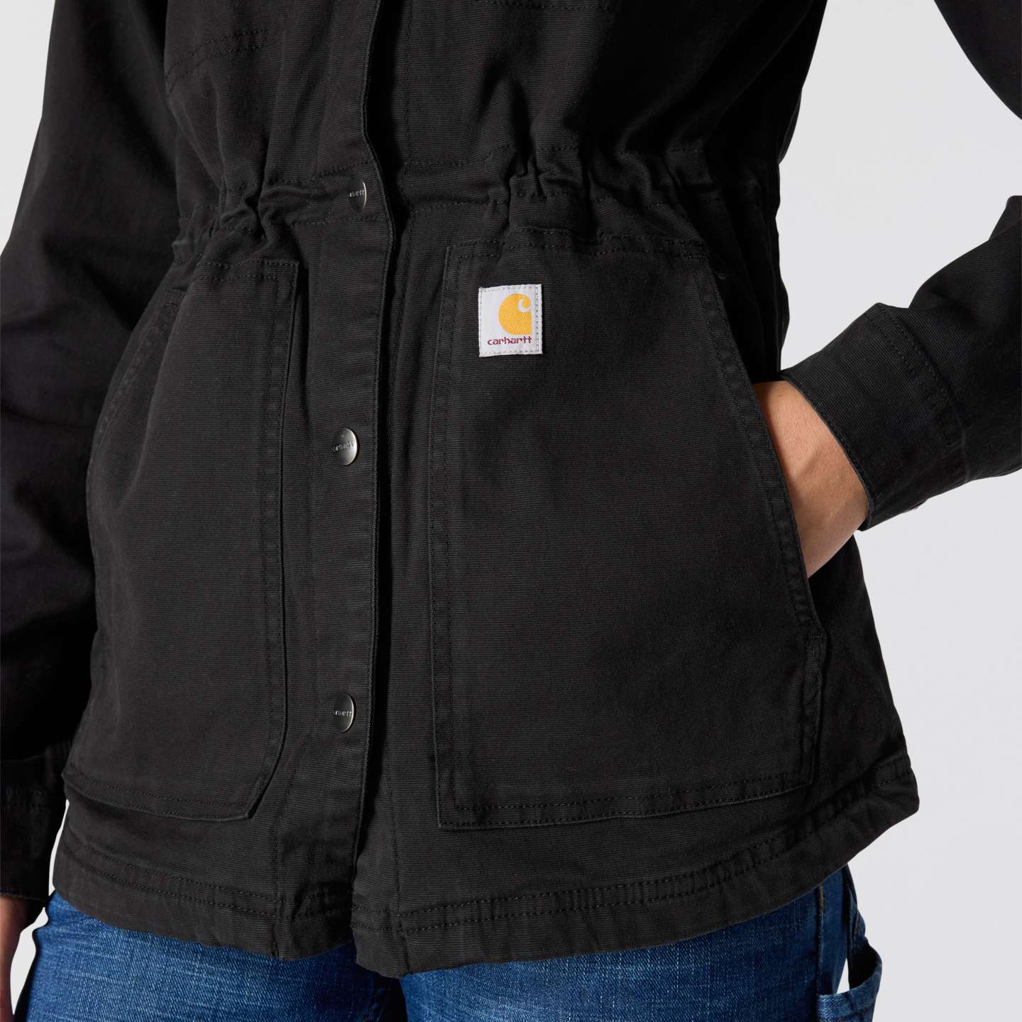 Женское пальто Carhartt Tencel™ Fiber Series Canvas, цвет: Чёрный — фото 9
