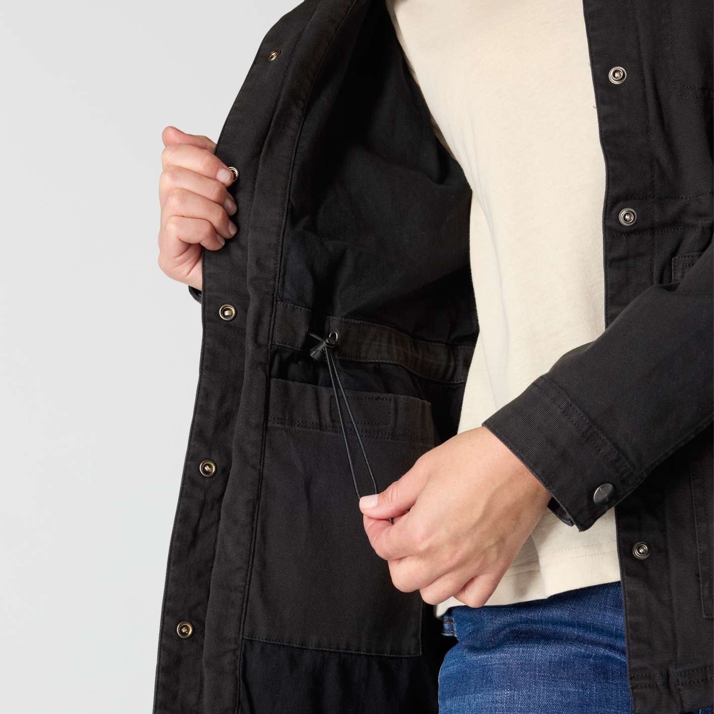 Женское пальто Carhartt Tencel™ Fiber Series Canvas, цвет: Чёрный — фото 6