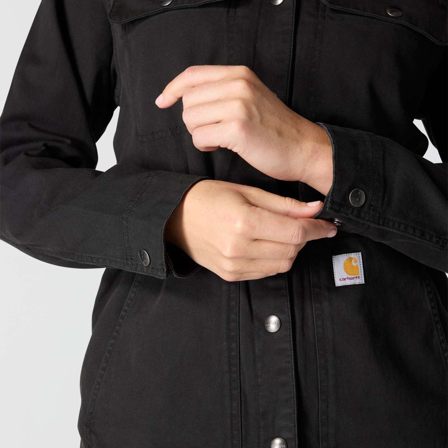 Женское пальто Carhartt Tencel™ Fiber Series Canvas, цвет: Чёрный — фото 7