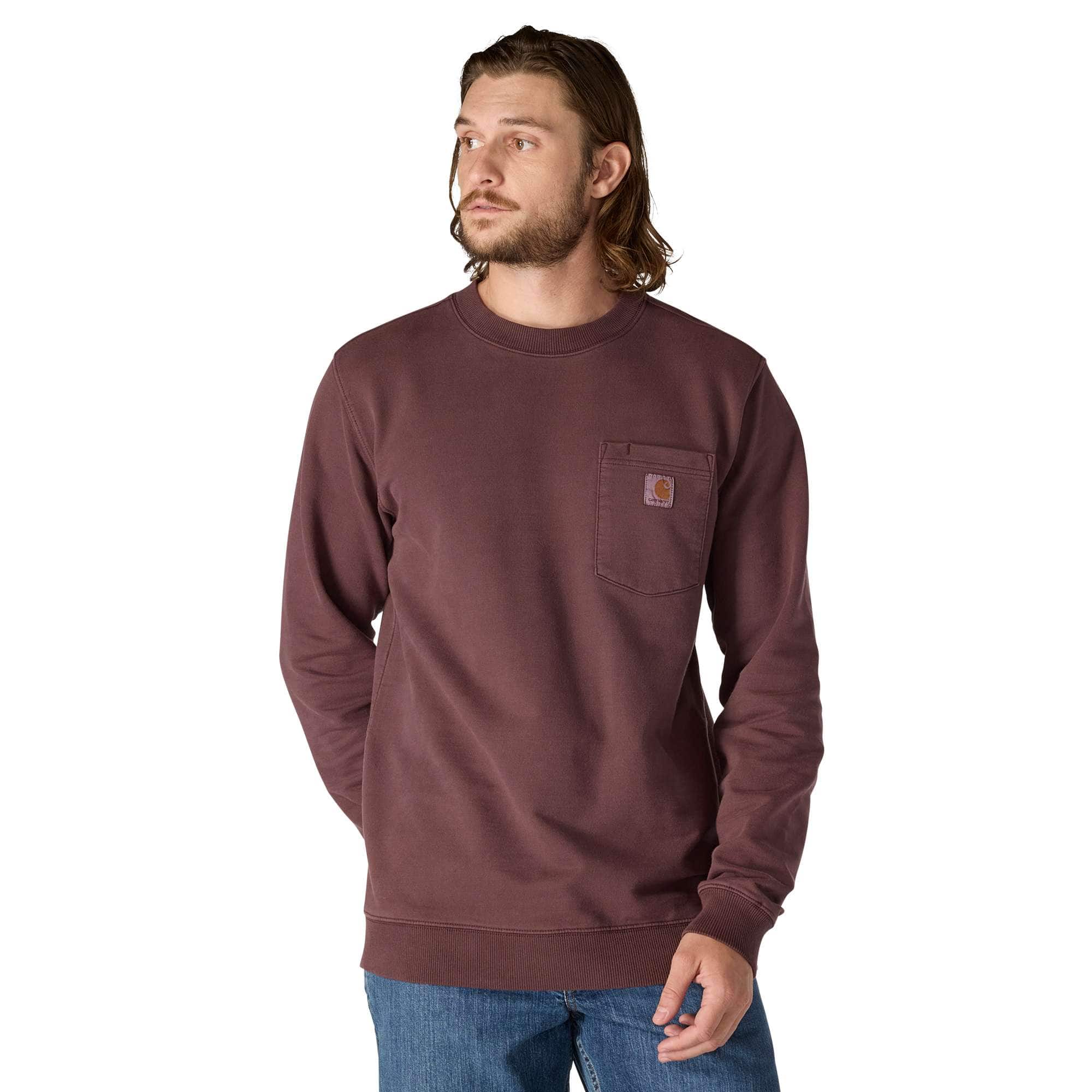 Additional thumbnail 1 of Relaxed Fit Midweight Garment Dye French Terry Crewneck Pocket Sweatshirt