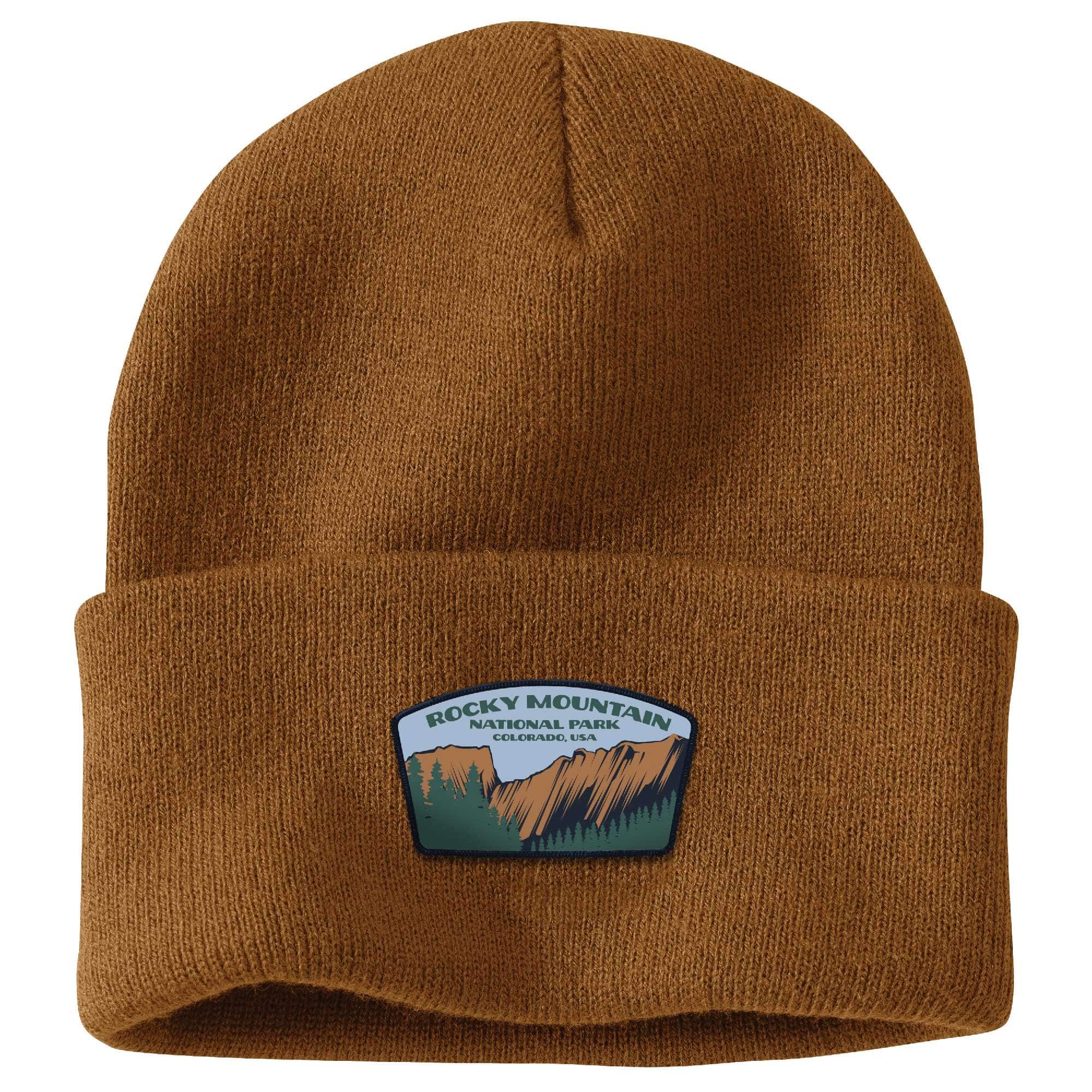 Carhartt Knit Cuffed Rocky Mountain National Park Patch Beanie