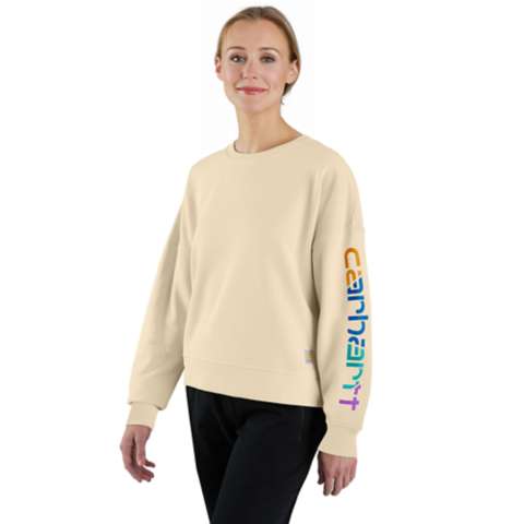 Женские худи Carhartt Women's TENCEL™ Fiber Series Loose Fit Sleeve Graphic Sweatshirt