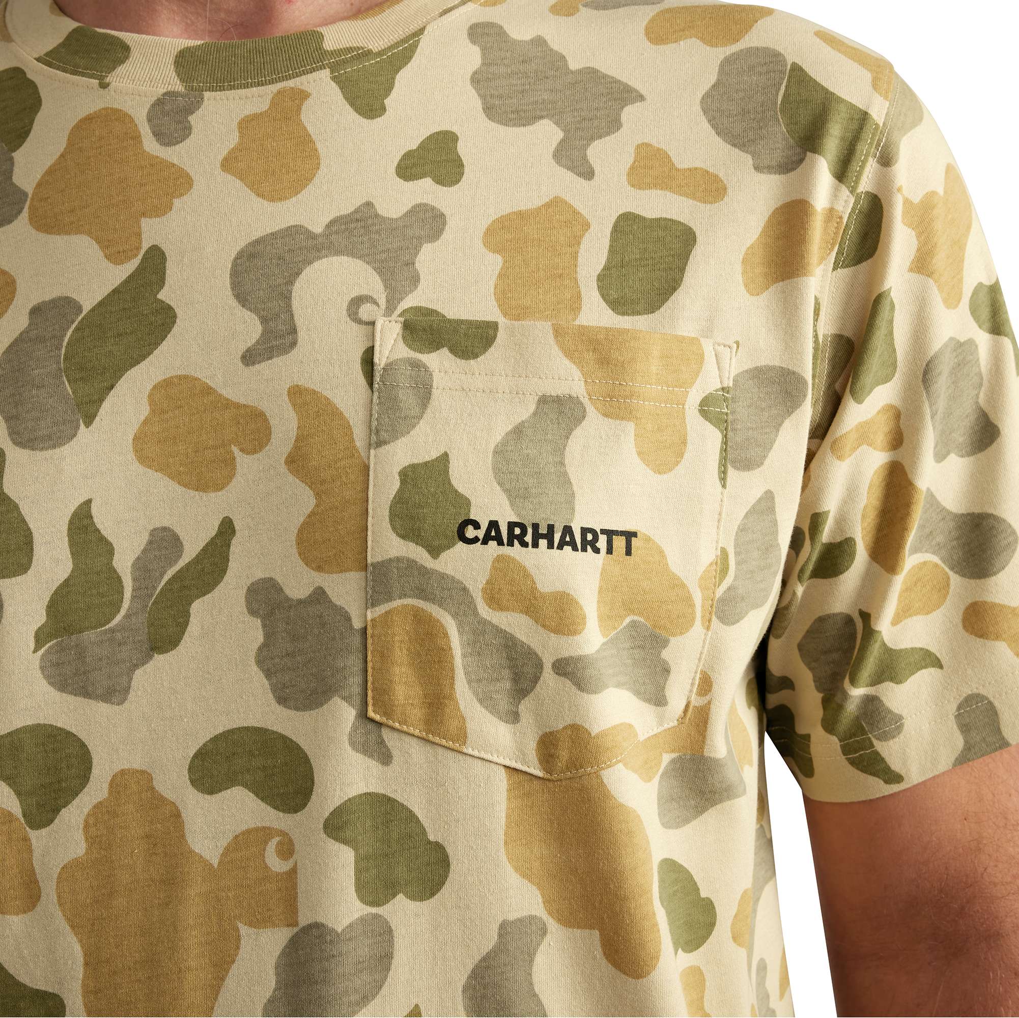 Additional thumbnail 2 of Relaxed Fit Lightweight Short-Sleeve Pocket Camo Logo Graphic T-Shirt