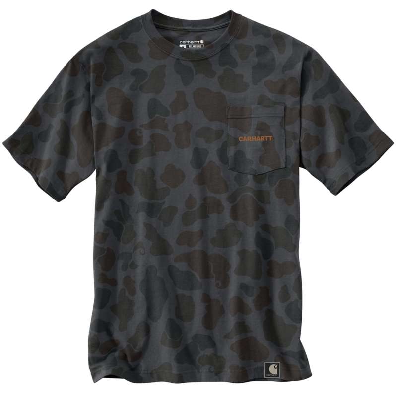 Carhartt  Shadow Signature Camo Relaxed Fit Lightweight Short-Sleeve Pocket Camo Logo Graphic T-Shirt