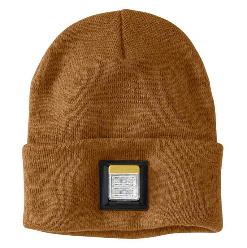 Carhartt  Carhartt Brown Knit Cuff LED Light Beanie