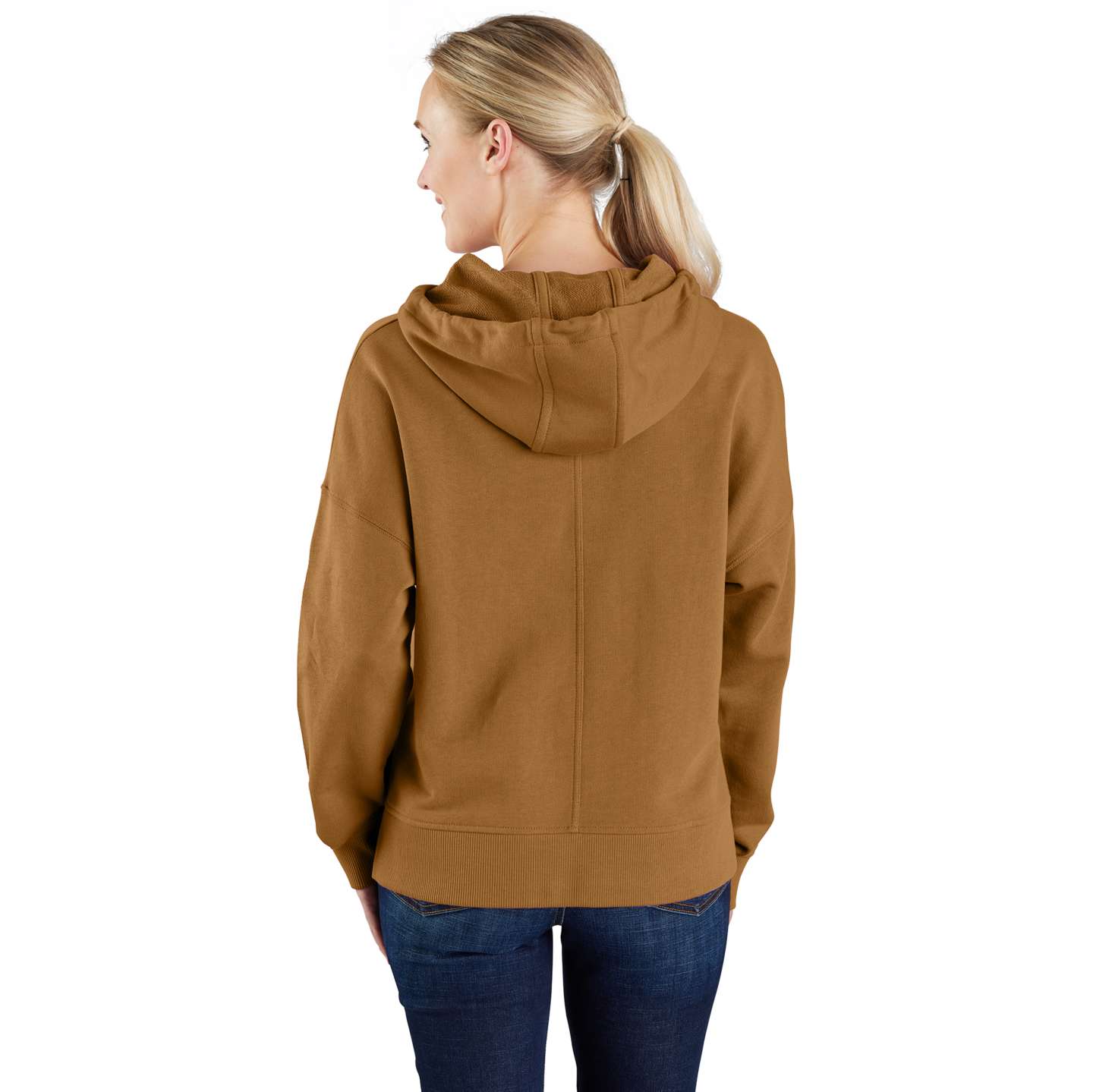 Женское худи Carhartt Tencel™ Fiber Series Loose Fit Graphic Hooded, цвет: Коричневый — фото 2