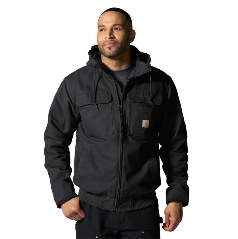 Carhartt  Black Full Swing Loose Fit Washed Duck Insulated Active Jac - 3 Warmest Rating