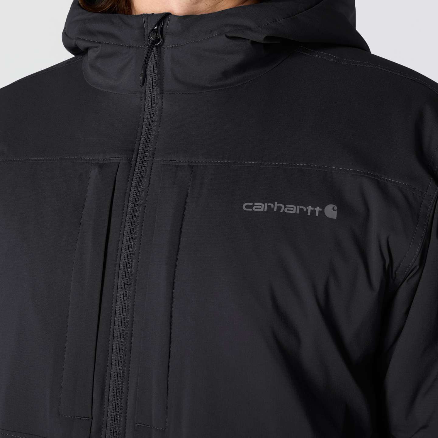 Мужская куртка Carhartt Force Winnipeg, цвет: Чёрный — фото 5