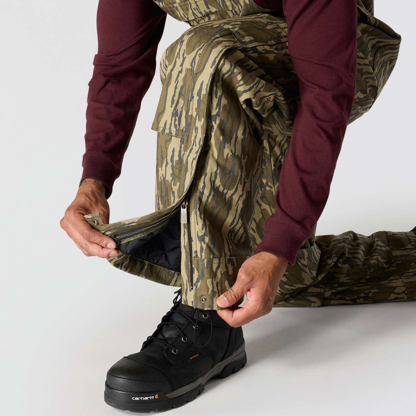 Мужской утеплённый комбинезон Carhartt Rugged Flex камуфляжный — фото 7