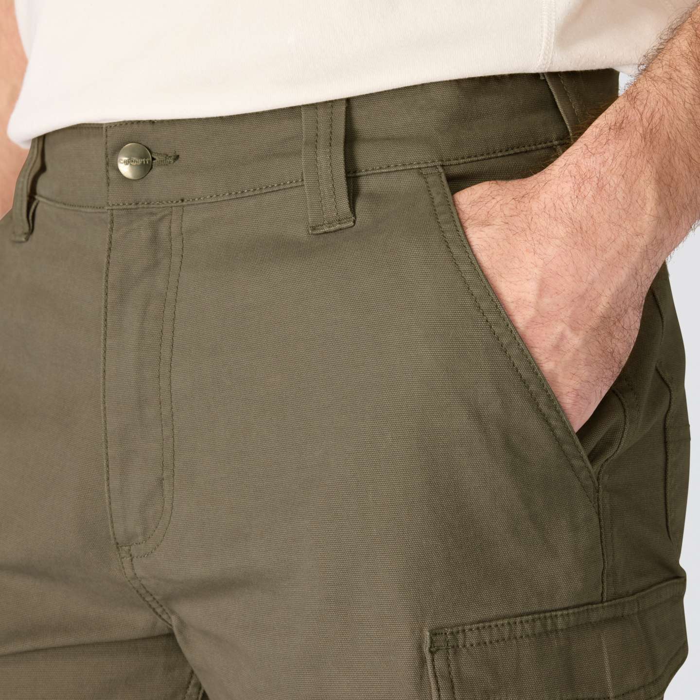 Мужские шорты Carhartt Relaxed 9" Rigby Cargo Short, цвет: Оливковый — фото 3