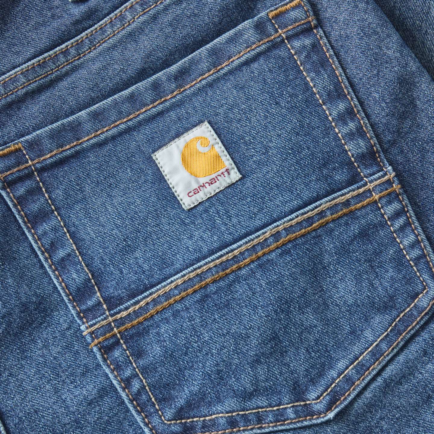Мужские джинсы Carhartt Slim Straight Rugged Flex® Jean, цвет: Forge — фото 8