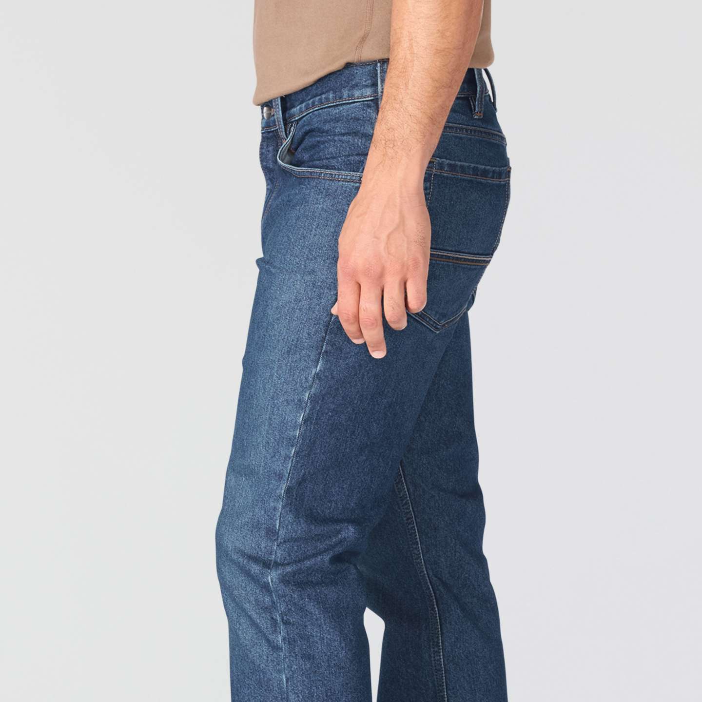 Мужские джинсы Carhartt Slim Straight Rugged Flex® Jean, цвет: Forge — фото 6