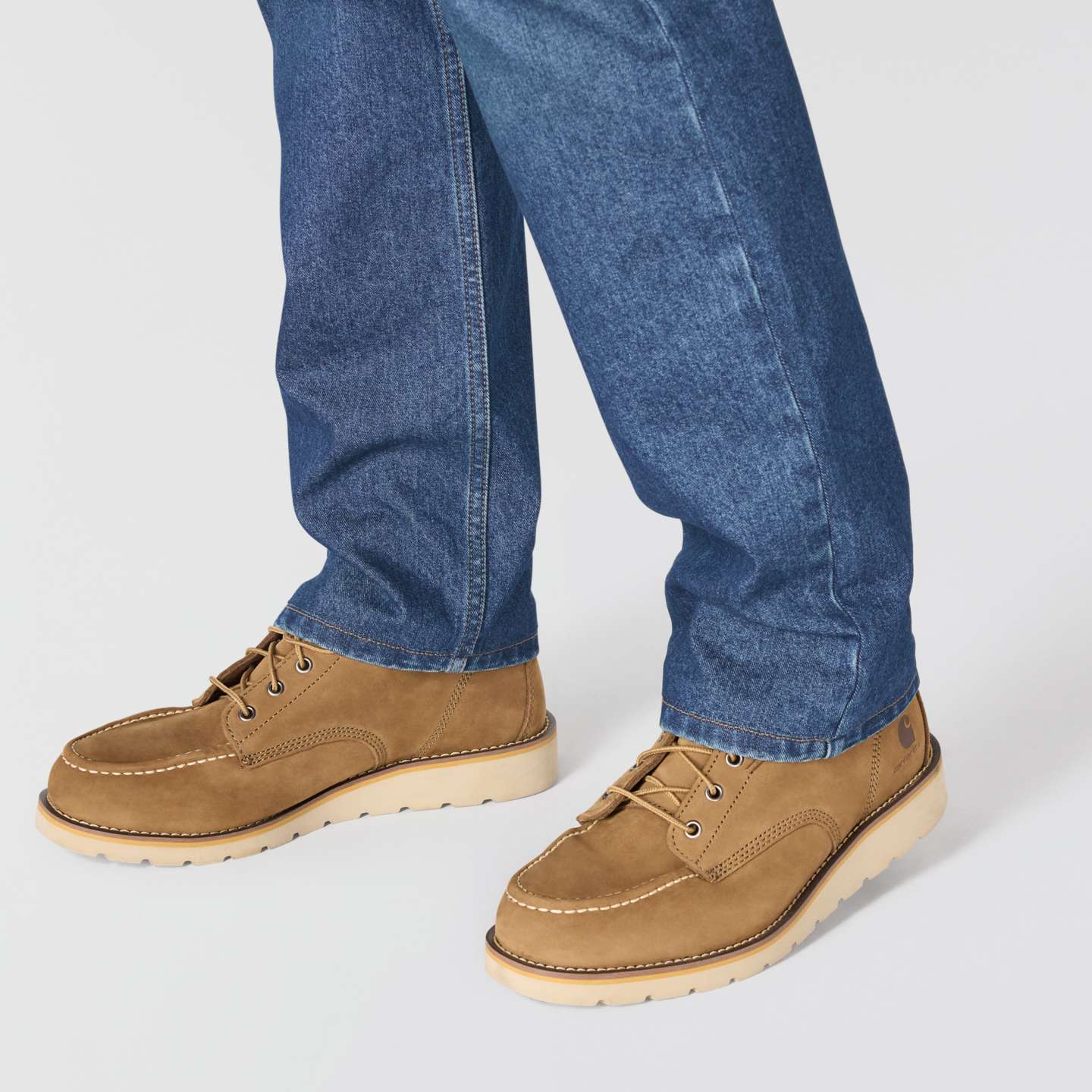 Мужские джинсы Carhartt Slim Straight Rugged Flex® Jean, цвет: Forge — фото 7