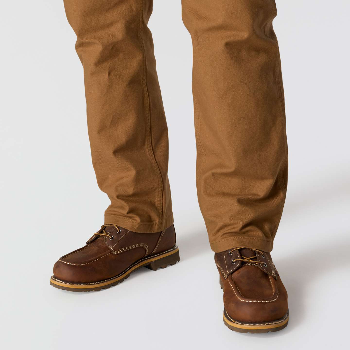 Мужские брюки Carhartt Loose Straight Rugged Flex™ Duck Dungaree, цвет: Коричневый — фото 5