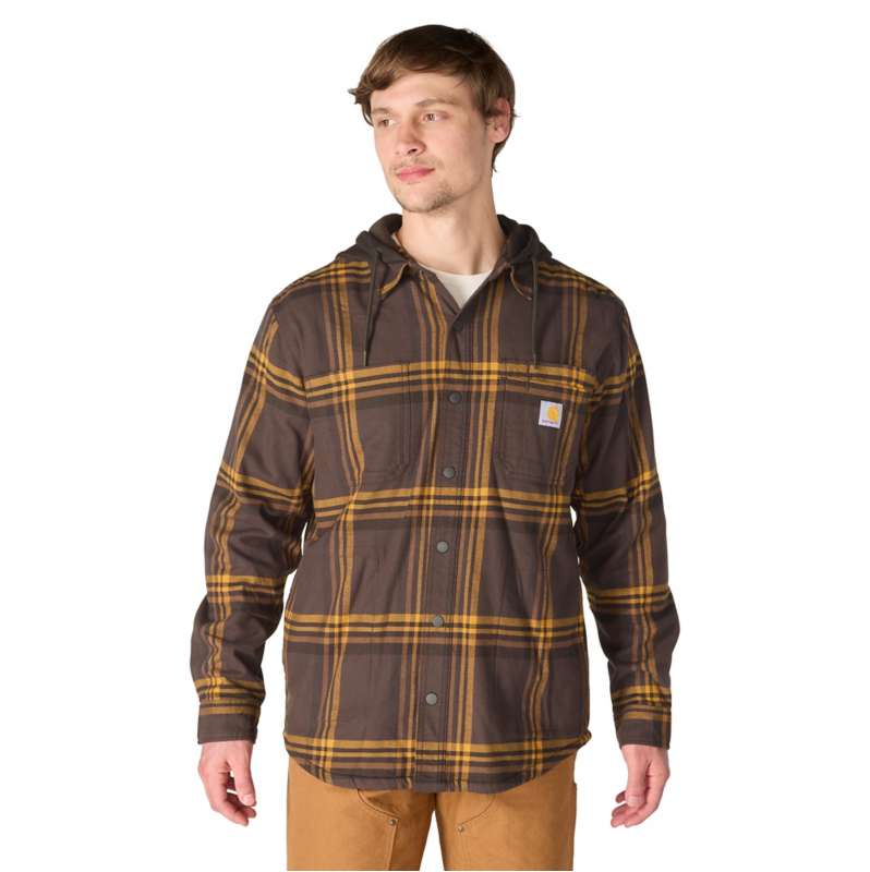 Carhartt  Dark Brown Hamilton Relaxed Plaid Shirt Jac