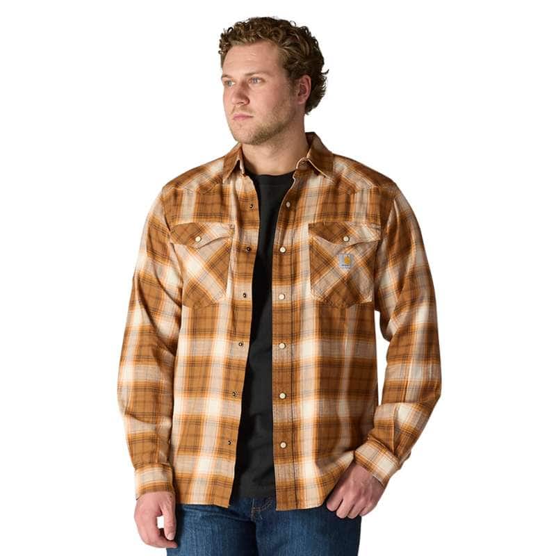 Rugged Flex® Relaxed Fit Flannel Fleece Lined Hooded Shirt Jac