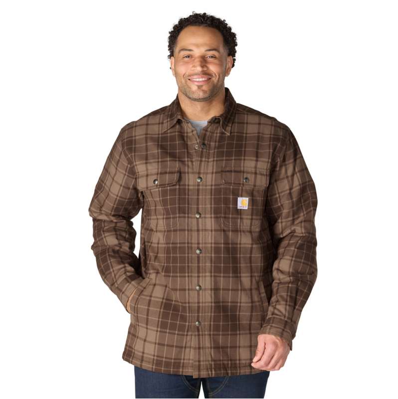 Carhartt  Dark Clove Hubbard Plaid Shirt Jac
