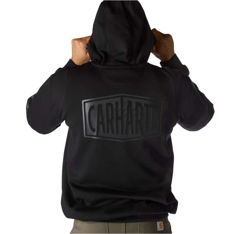 Carhartt  Black Rain Defender® Loose Fit Midweight Logo Graphic Sweatshirt