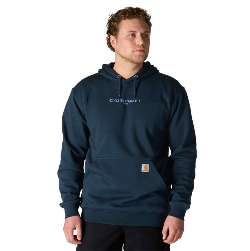Carhartt  New Navy Rain Defender® Loose Fit Midweight 1889 Graphic Sweatshirt