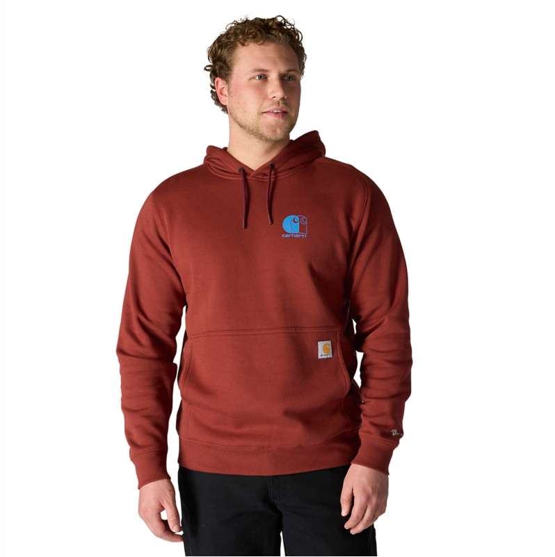 Carhartt  Dark Spice Red Force Logo Sweatshirt