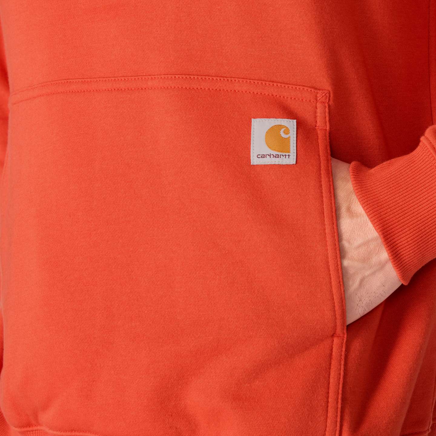 Мужская толстовка Carhartt Force Logo, цвет: Красный — фото 6